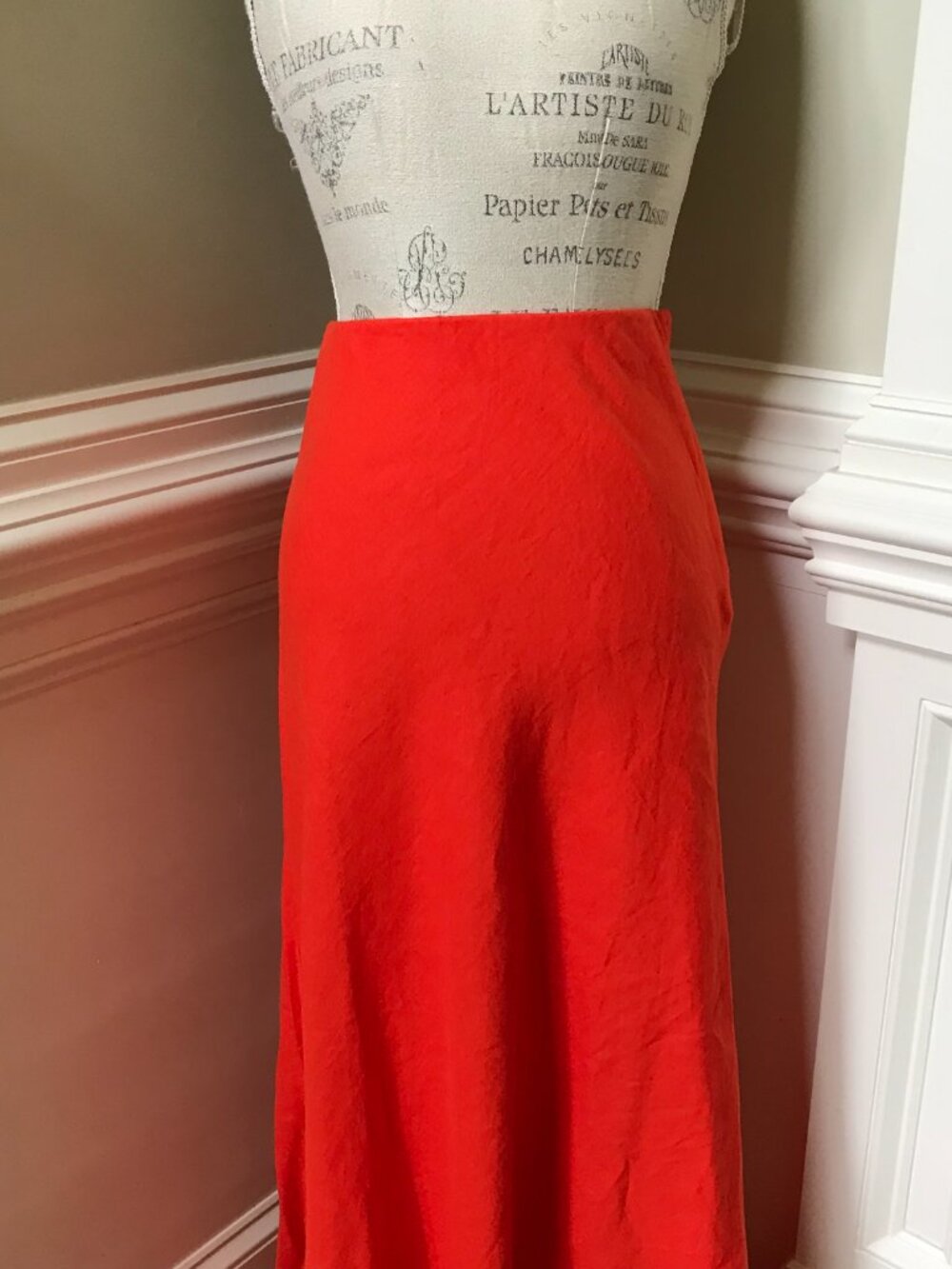 Madewell Bright Red Maxi Skirt - Picture 6 of 13